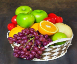 صحن فواكة وسط 